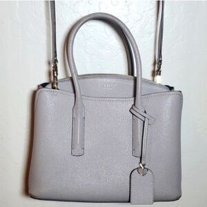 Kate Spade New York Margaux Satchel Crossbody Handbag Light Gray